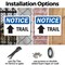 Signmission Trail (Up Arrow), 10 in W x Rectangle, Plastic OS-2PACK-NS-P-710-L-18712 - alternate 2